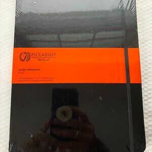 Piccadilly Lg Notebook Ruled 240 Pgs New In Packaging 7 1/2”x10”, Inner Pocket